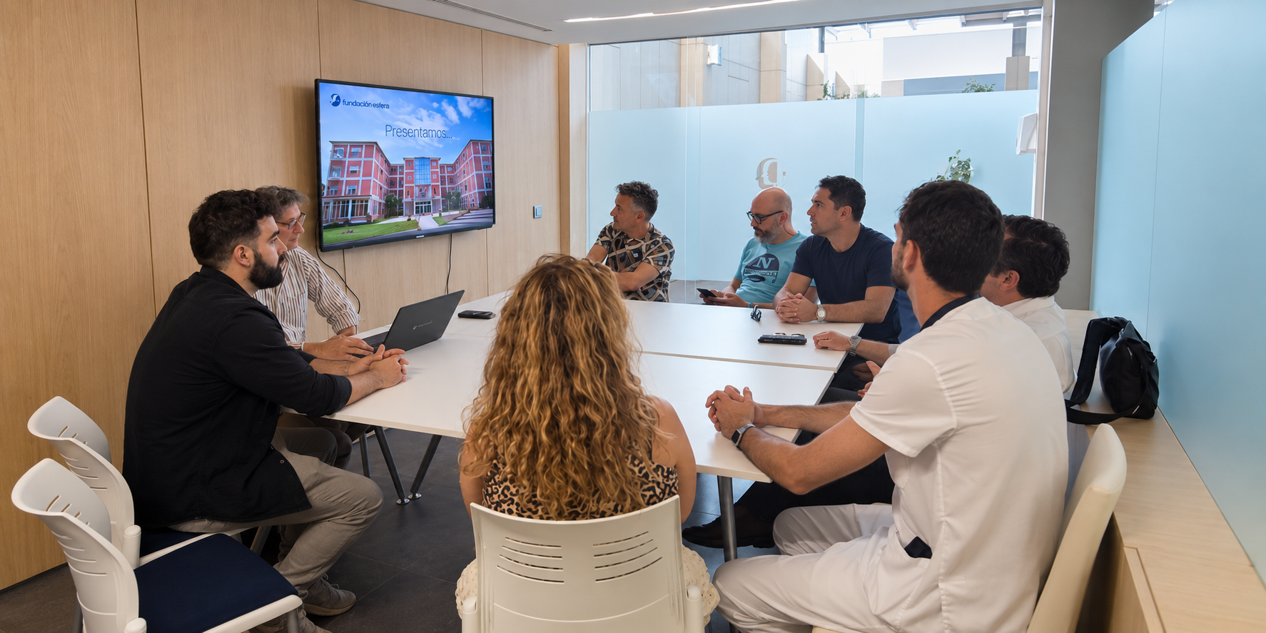 Job Shadowing session in progress at Hospital/Fundación López-Ibor during the Madrid programme