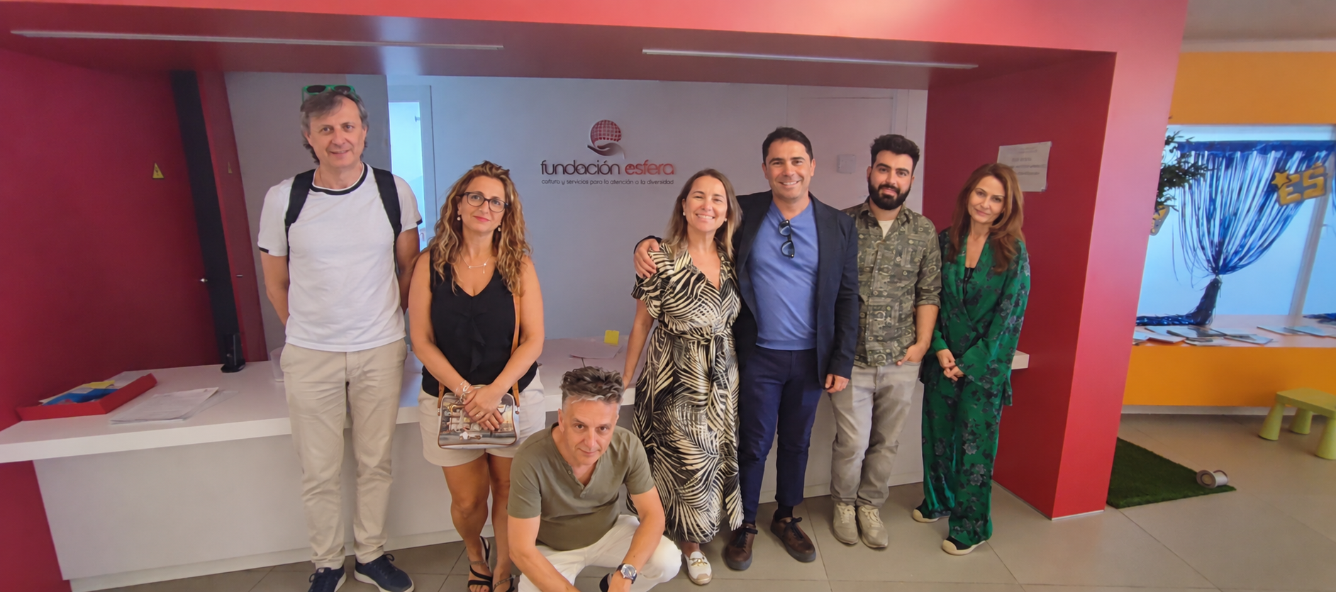 Job Shadowing group from Fondazione Padre Alberto Mileno with the Fundación Esfera team in Madrid