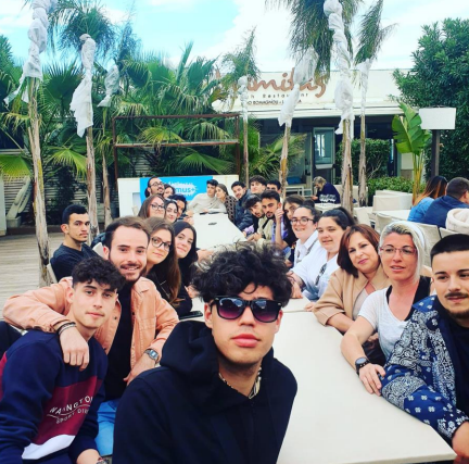 Vocational learners together during an Erasmus+ mobility in Vasto