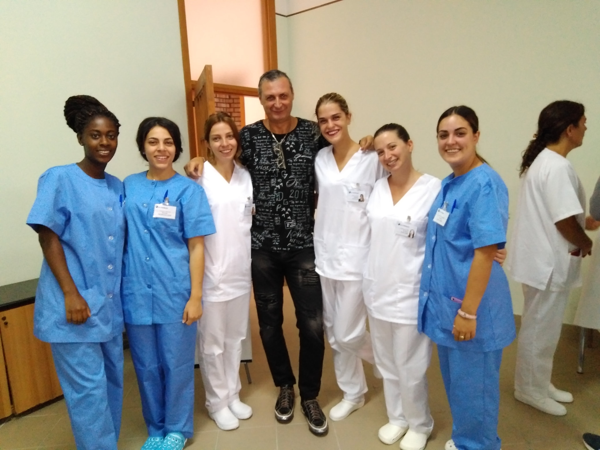 Vocational healthcare learners during their work placement